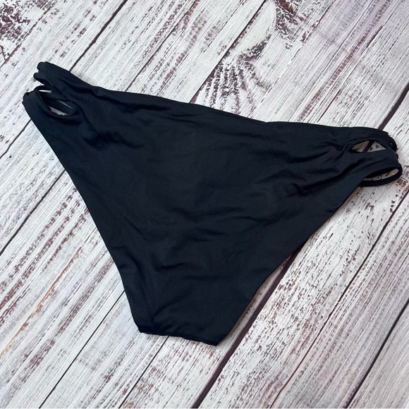 Isabella Rose Black Bikini Swim Bottom - Picture 2 of 4